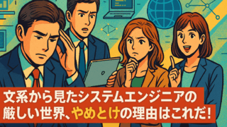 文系から見たシステムエンジニアの厳しい世界、やめとけの理由はこれだ！