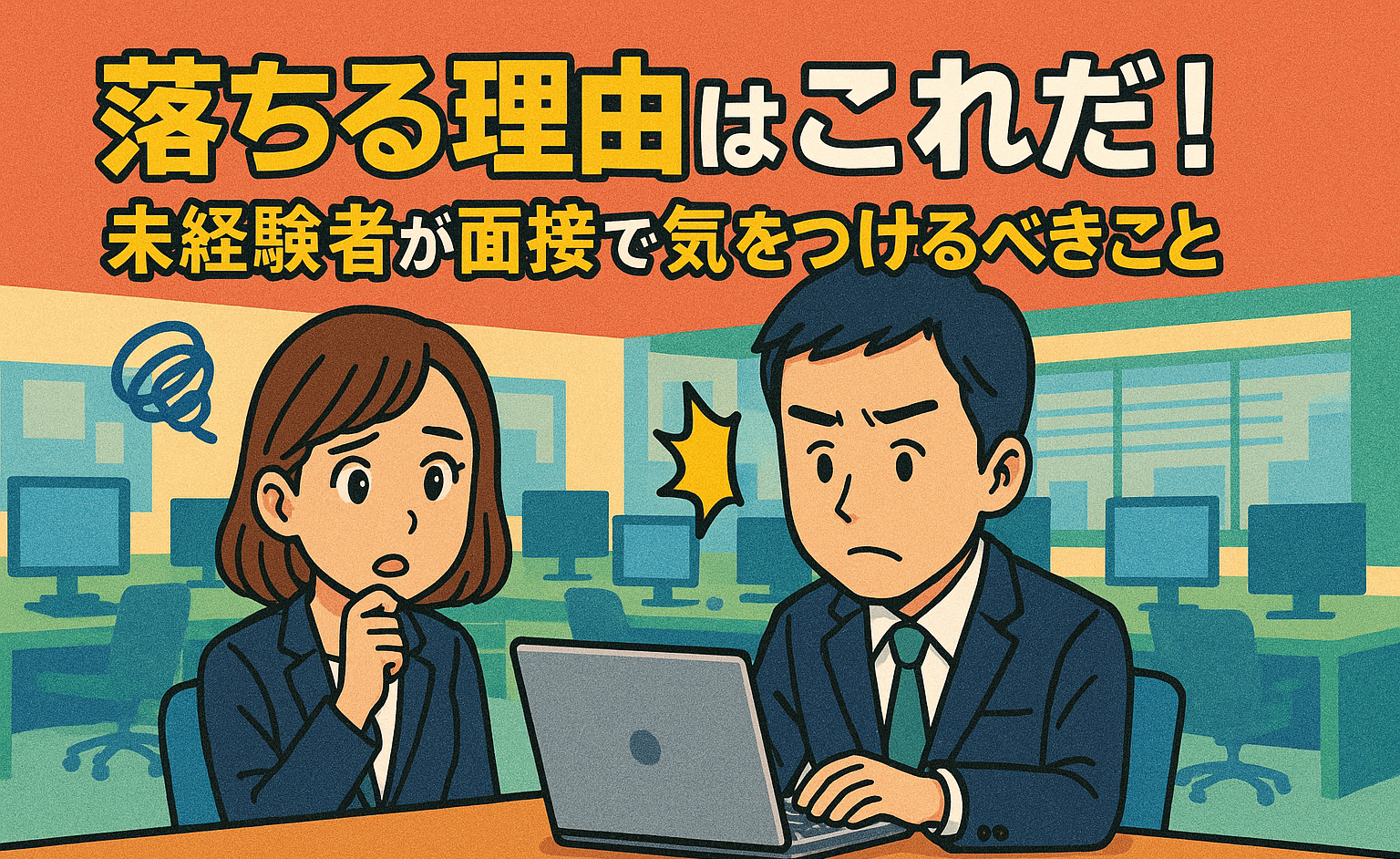 落ちる理由はこれだ！未経験者が面接で気をつけるべきこと