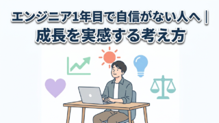 エンジニア1年目で自信がない人へ|成長を実感する考え方